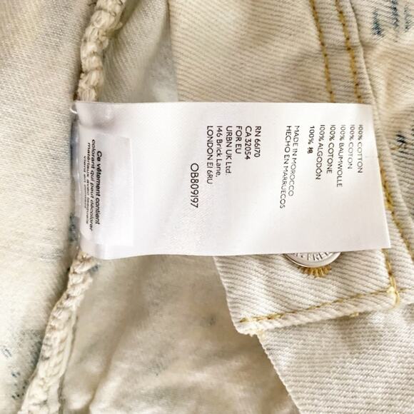 NWT Free People Jones Tie Dye Blue Long Sleeve Rumors Denim Jacket Size S - Picture 9 of 9